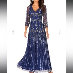Mother of the bride Roamans Women's Plus Size Beaded Dress Formal Size 32